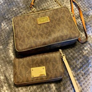 MK Crossbody & Wristlet Bundle